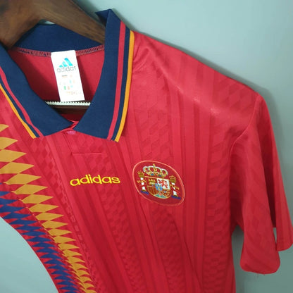 Camiseta España Local Retro 1996 Versión Fan