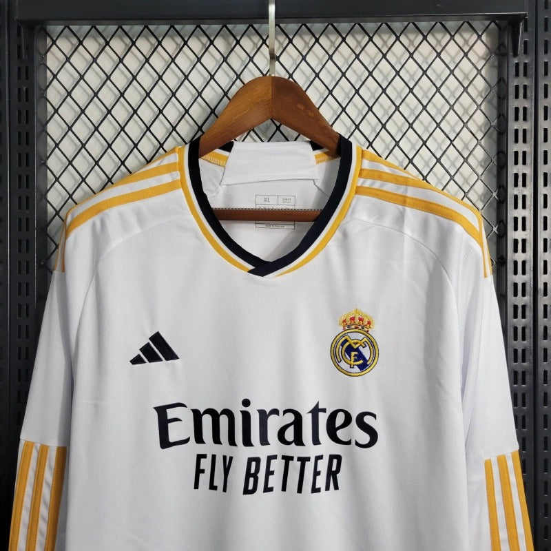 Camiseta Real Madrid Manga Larga Local 2023/24 Versión Fan