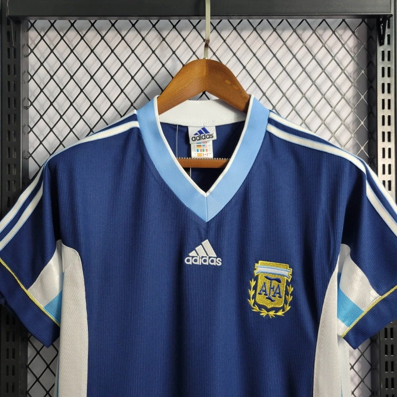 Camiseta Argentina Visita Retro 1998/99 Versión Fan