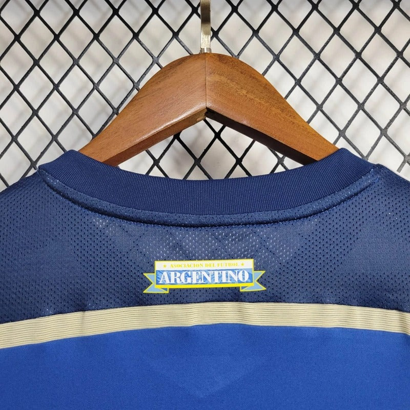 Camiseta Argentina Local Retro 2014 Versión Fan