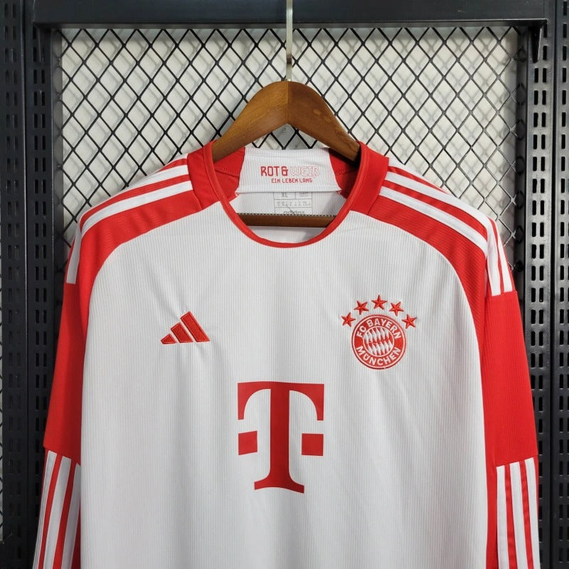 Camiseta Bayern Munich Manga Larga Local 2023/24 Versión Fan