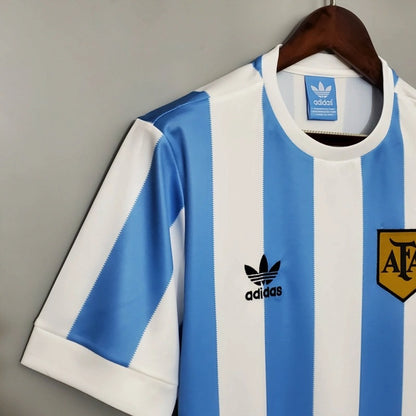 Camiseta Argentina Local Retro 1998 Versión Fan