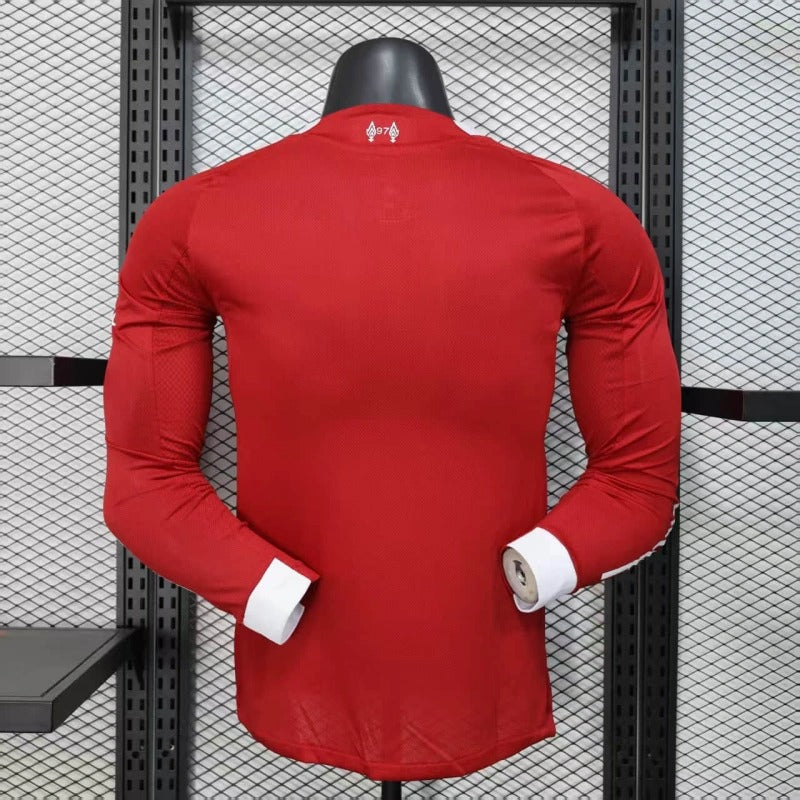 Camiseta Liverpool Local Manga Larga 2025/26 Versión Jugador