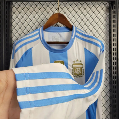 Camiseta Argentina Manga Larga Local 2024/25 Versión Fan