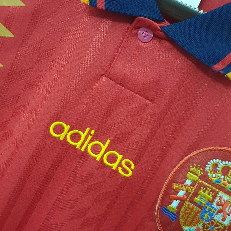 Camiseta España Local Retro 1996 Versión Fan