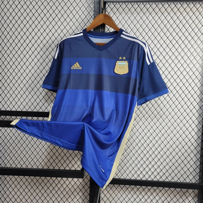Camiseta Argentina Local Retro 2014 Versión Fan