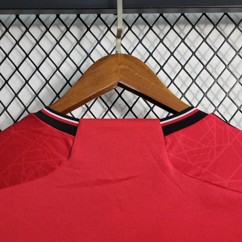 Camiseta Manchester United Manga Larga Local 2023/24 Versión Fan