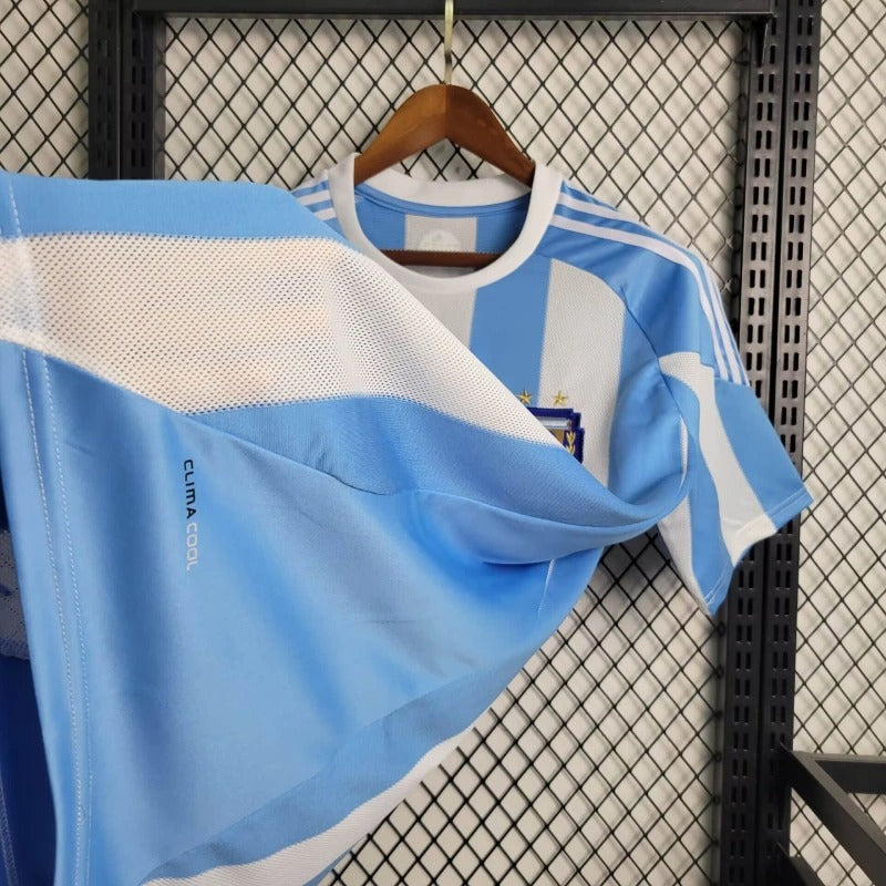 Camiseta Argentina Local Retro 2010 Versión Fan