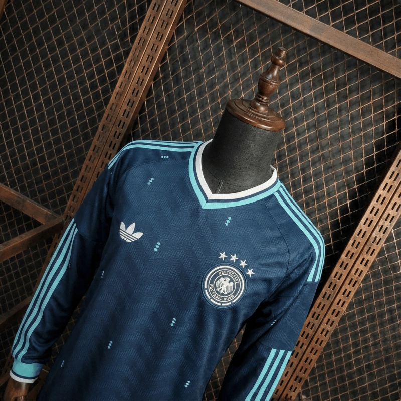 Camiseta Alemania Manga Larga Visita 2025/26 Versión Fan