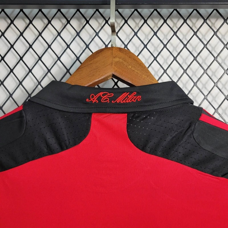 Camiseta AC Milan Manga Larga Local Retro 2007/08 Versión Fan