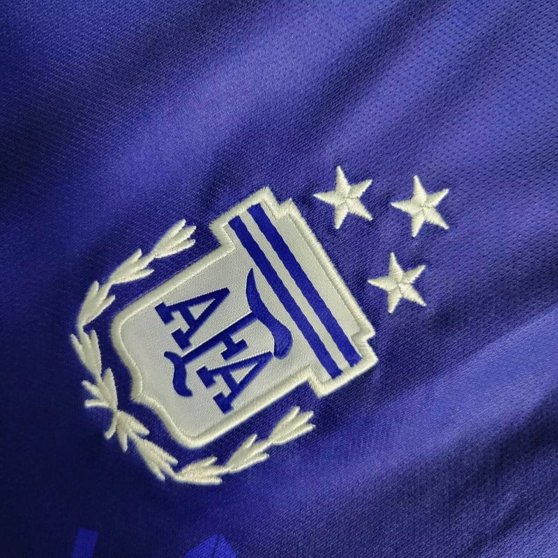 Camiseta Argentina Manga Larga Visita 2022/23 Versión Fan