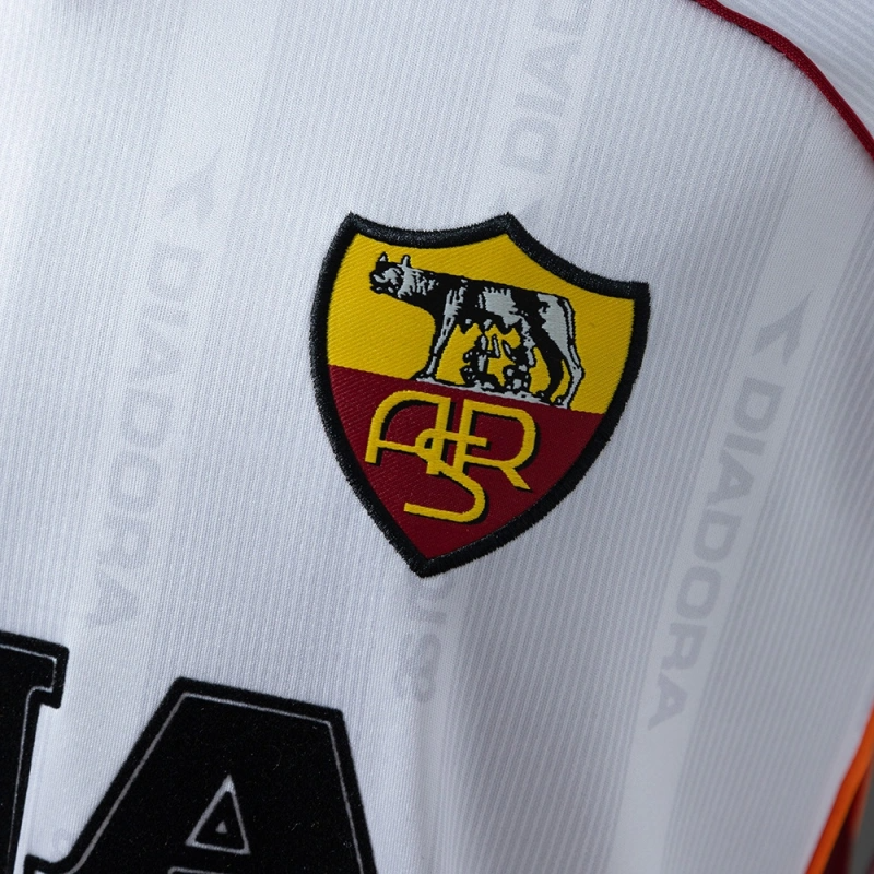 Camiseta AS Roma Manga Larga Visita Retro 1999/00 Versión Fan