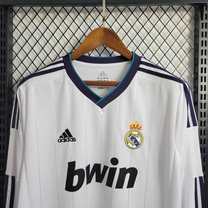 Camiseta Real Madrid Manga Larga Local Retro 2012/13 Versión Fan