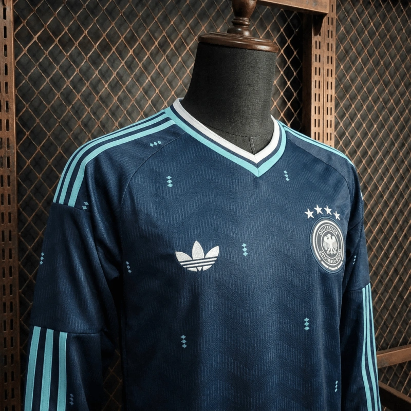Camiseta Alemania Manga Larga Visita 2025/26 Versión Fan