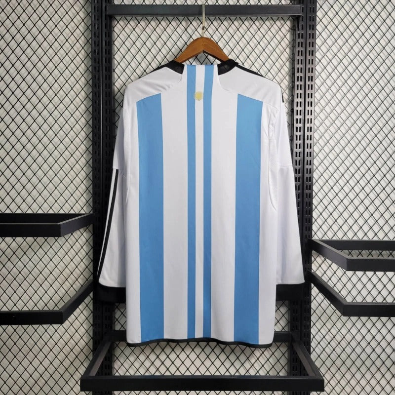 Camiseta Argentina Manga Larga Local 2022/23 Versión Fan