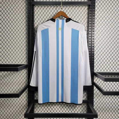 Camiseta Argentina Manga Larga Local 2022/23 Versión Fan