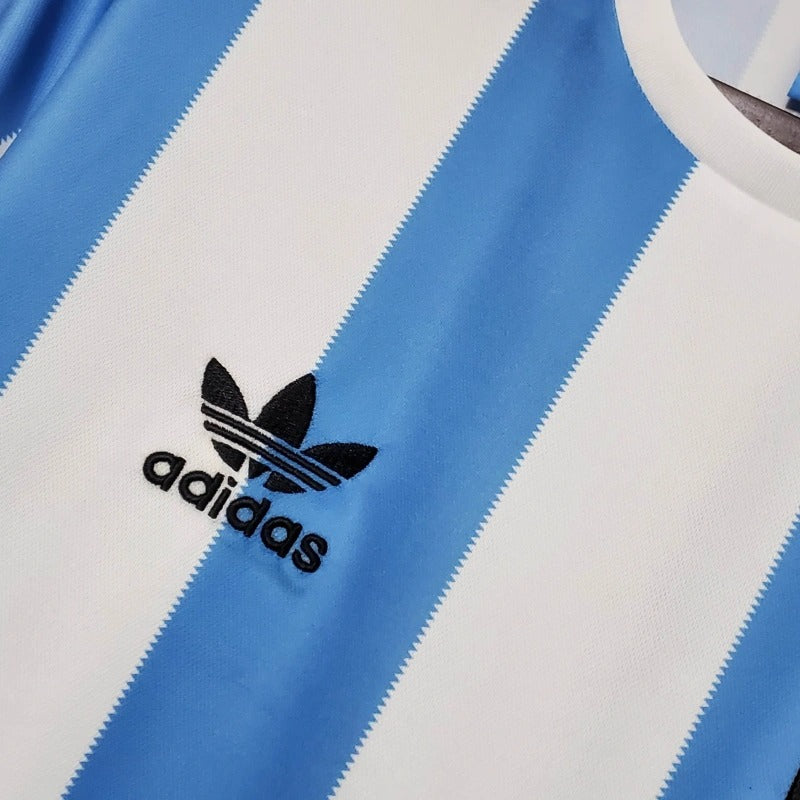 Camiseta Argentina Local Retro 1998 Versión Fan