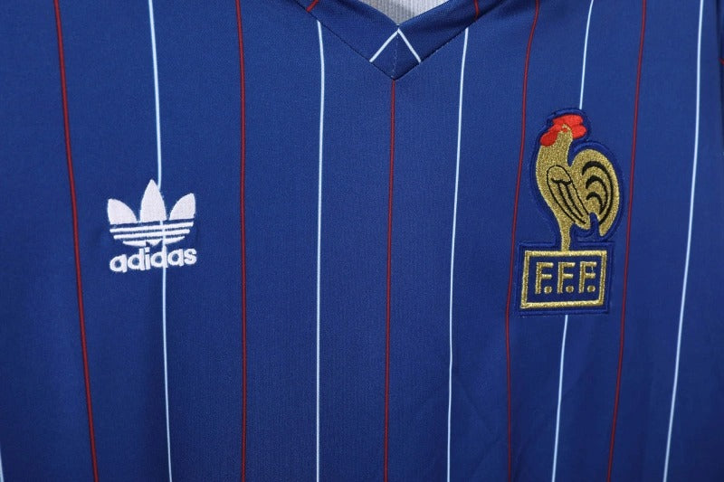 Camiseta Francia Local Retro 1982 Versión Fan