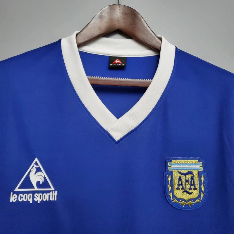 Camiseta Argentina Visita Retro 1986 Versión Fan
