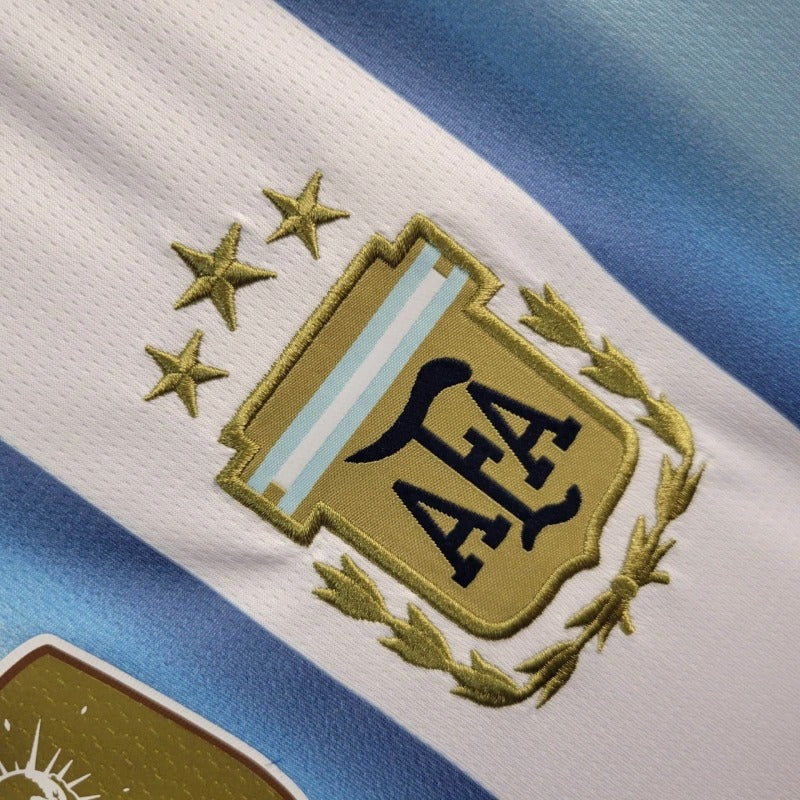 Camiseta Argentina Manga Larga Local 2026 Versión Fan