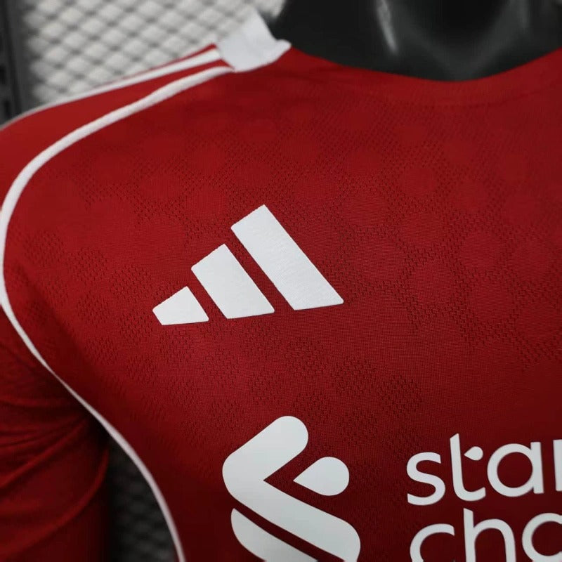 Camiseta Liverpool Local Manga Larga 2025/26 Versión Jugador