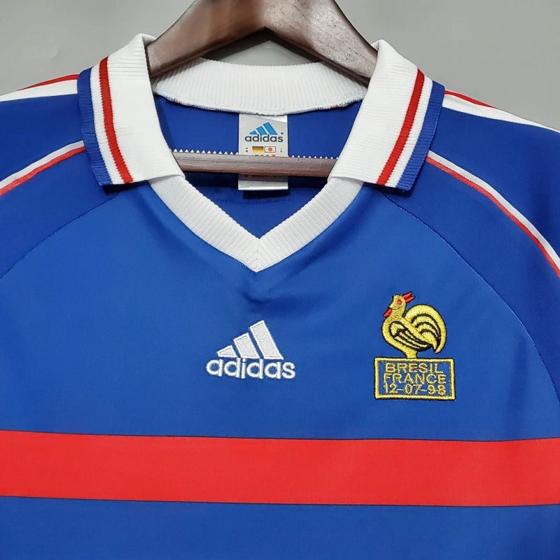Camiseta Francia Local Retro 1998 Versión Fan