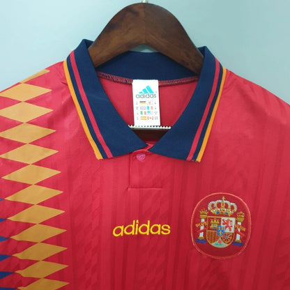 Camiseta España Local Retro 1996 Versión Fan