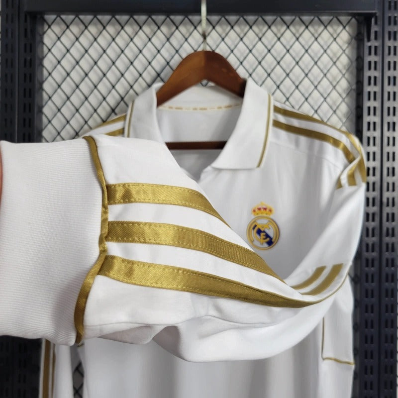 Camiseta Real Madrid Manga Larga Local Retro 2011/12 Versión Fan
