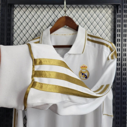 Camiseta Real Madrid Manga Larga Local Retro 2011/12 Versión Fan