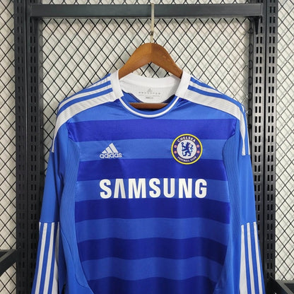 Camiseta Chelsea Manga Larga Local Retro 2011/12 Versión Fan