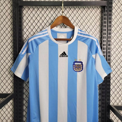 Camiseta Argentina Local Retro 2010 Versión Fan