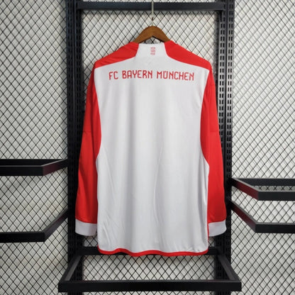 Camiseta Bayern Munich Manga Larga Local 2023/24 Versión Fan