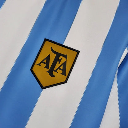 Camiseta Argentina Local Retro 1998 Versión Fan