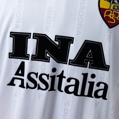 Camiseta AS Roma Manga Larga Visita Retro 1999/00 Versión Fan