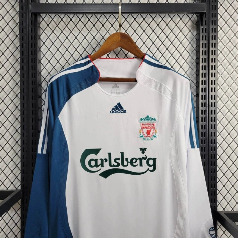Camiseta Liverpool Manga Larga Visita Retro 2006/07 Versión Fan
