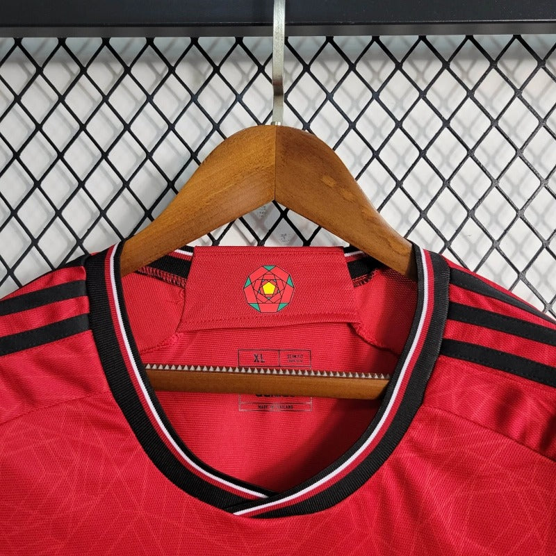 Camiseta Manchester United Manga Larga Local 2023/24 Versión Fan