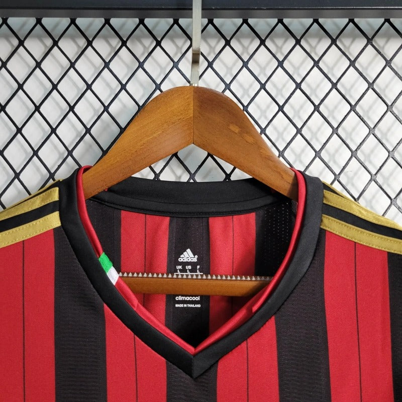 Camiseta AC Milan Manga Larga Local Retro 2013/14 Versión Fan