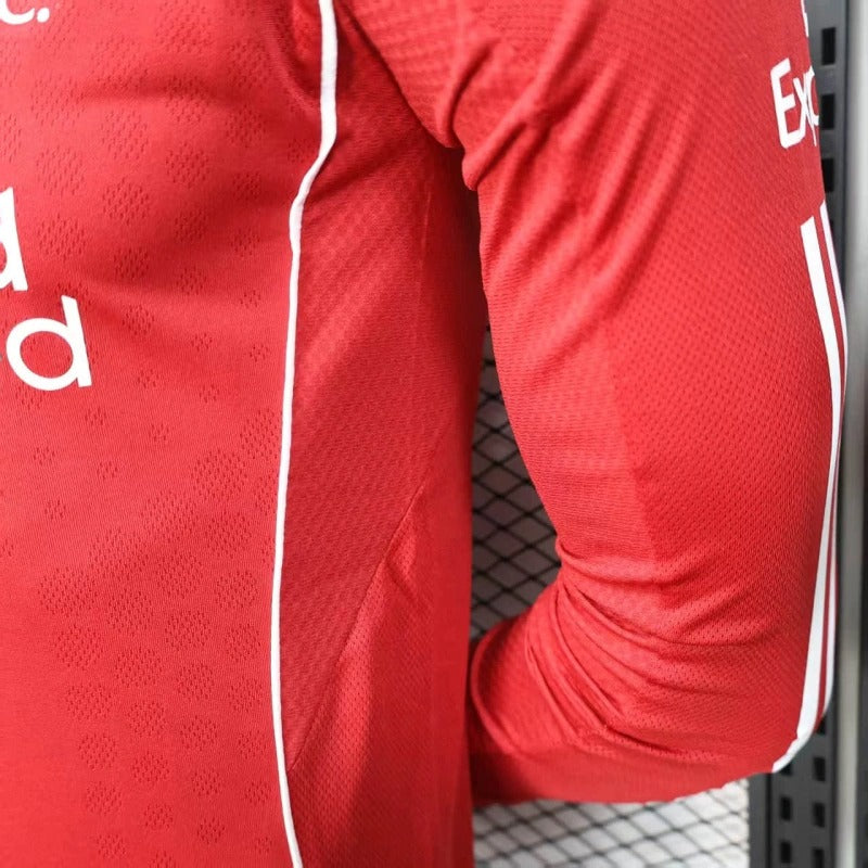 Camiseta Liverpool Local Manga Larga 2025/26 Versión Jugador