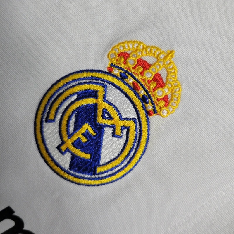 Camiseta Real Madrid Manga Larga Local Retro 2009/10 Versión Fan