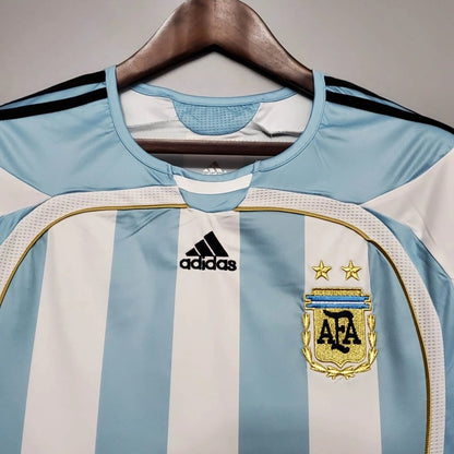 Camiseta Argentina Local Retro 2006 Versión Fan