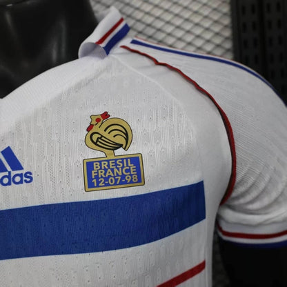 Camiseta Francia Visita Retro 1998 Versión Jugador