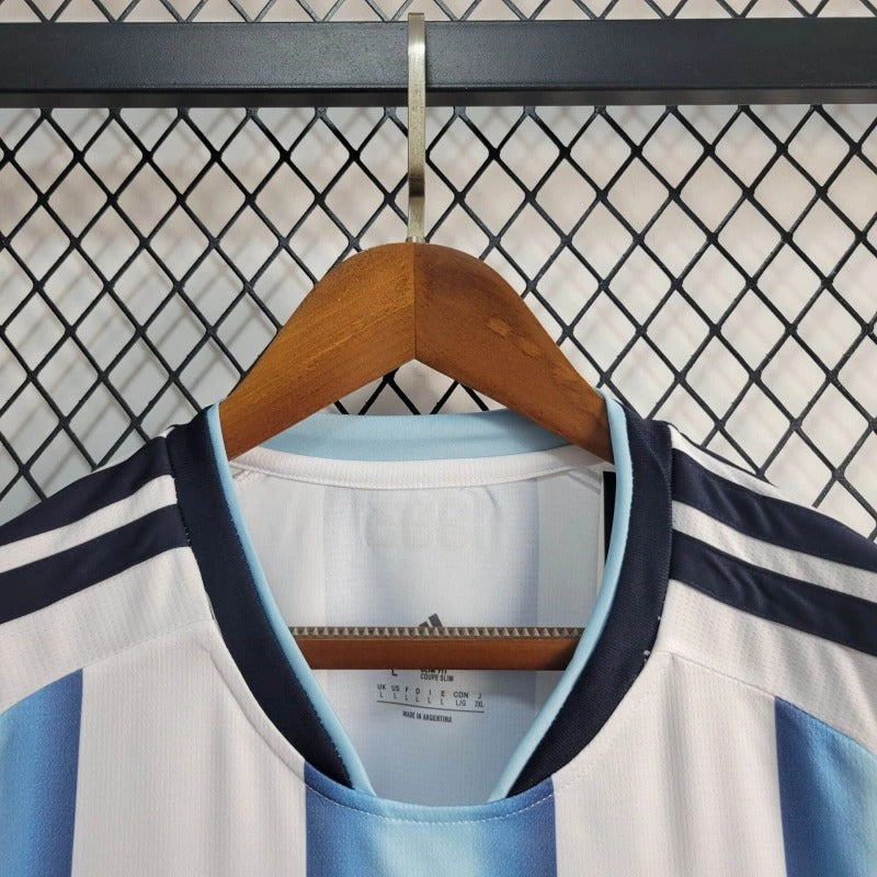 Camiseta Argentina Manga Larga Local 2026 Versión Fan