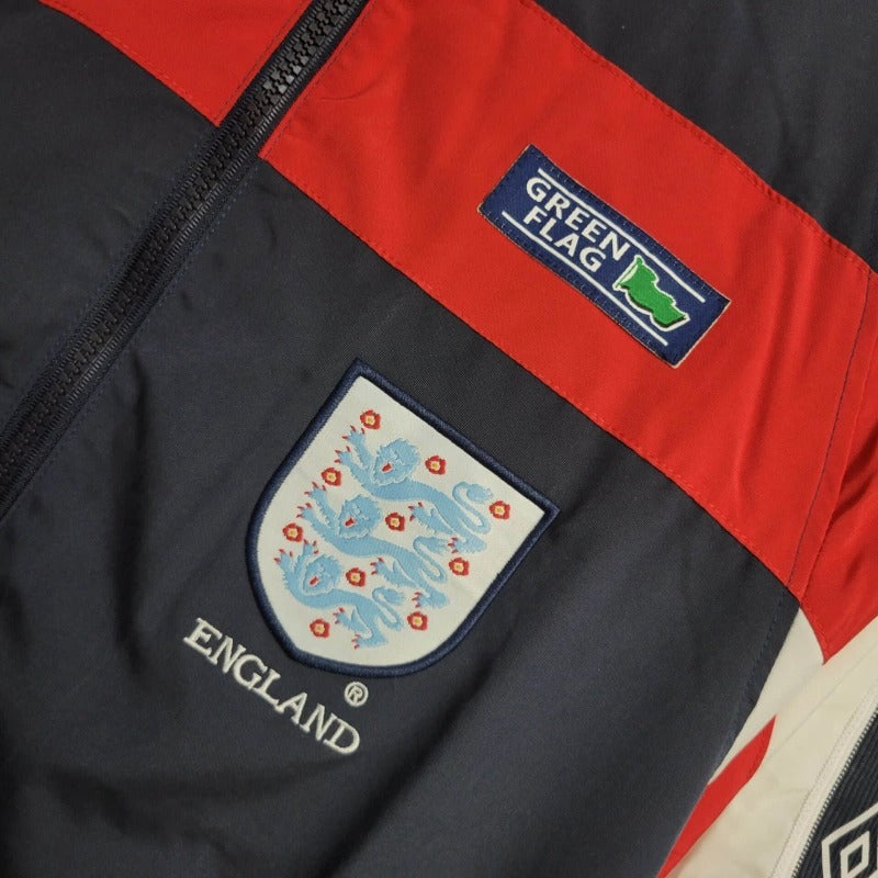 Cortavientos Inglaterra Umbro Retro 90s Azul/Blanco/Rojo
