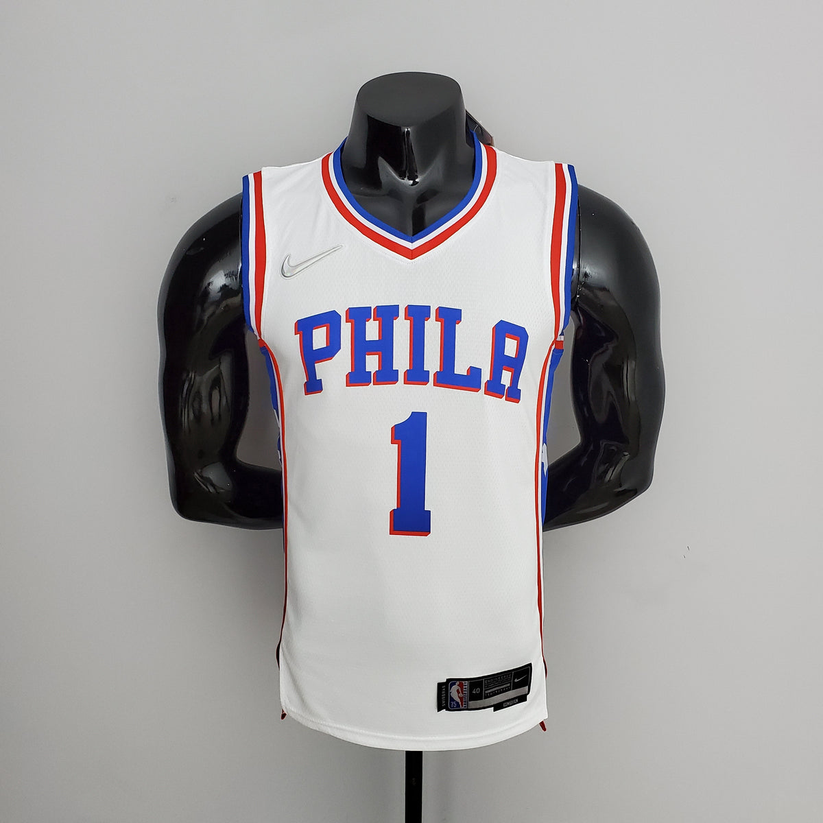 Camiseta NBA 75 Aniversario Philadelphia 76ers Blanca