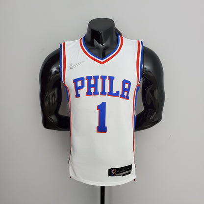 Camiseta NBA 75 Aniversario Philadelphia 76ers Blanca