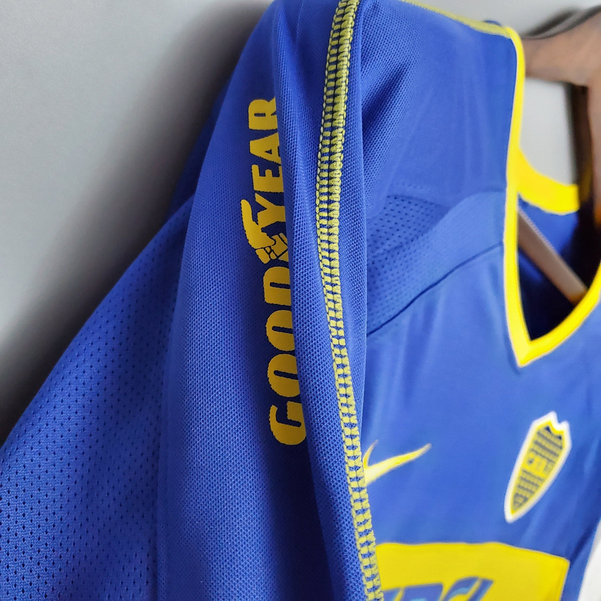 Camiseta Boca Juniors Local Manga Larga Retro 2004