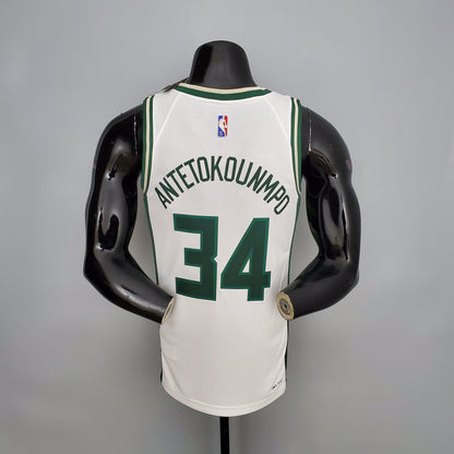 Camiseta Milwaukee Bucks 2022 Blanco NBA