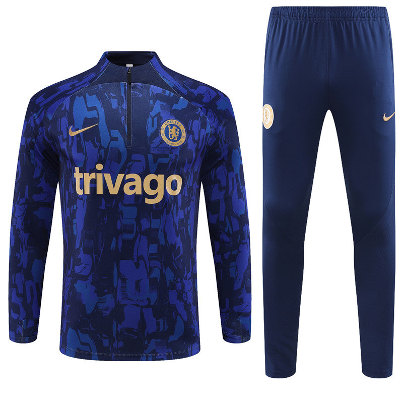 Buzo Completo Chelsea Diseño Azul