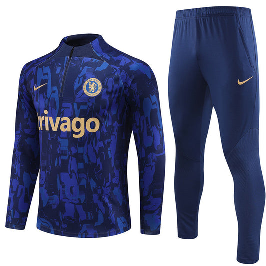 Buzo Completo Chelsea Diseño Azul