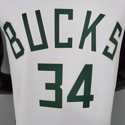Camiseta Milwaukee Bucks 2021 Blanco NBA